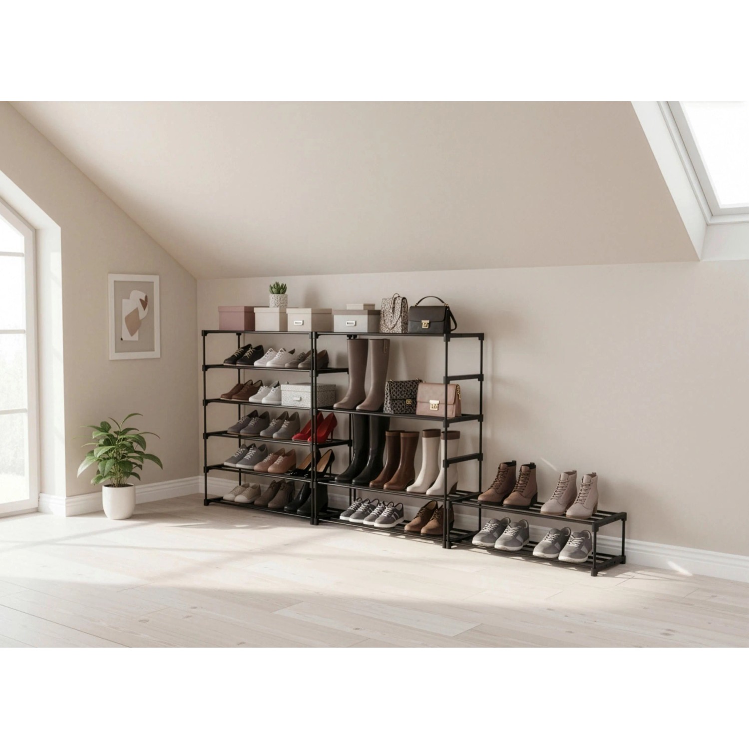 Based Schuhregal Grando Schwarz_5