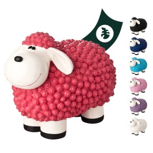 VERDOBA Bunte Mini Schafe Gartenfiguren Pink