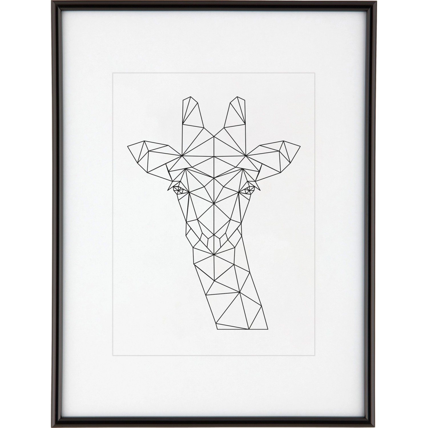 Kunststoffrahmen 30 cm x 40 cm Schwarz