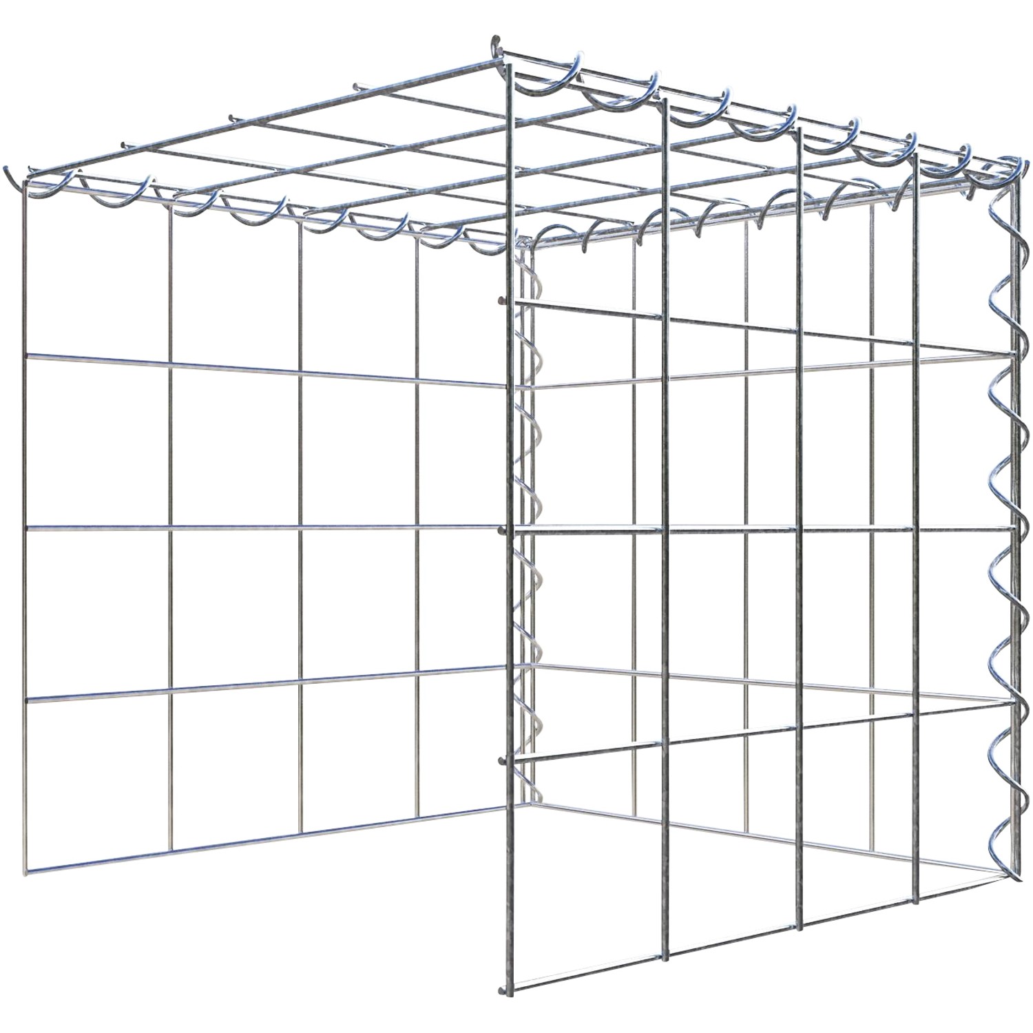 Gabiona Gabione-Anbaukorb Typ 4 40 x 40 x 40 cm Maschenw 10 x 10 cm