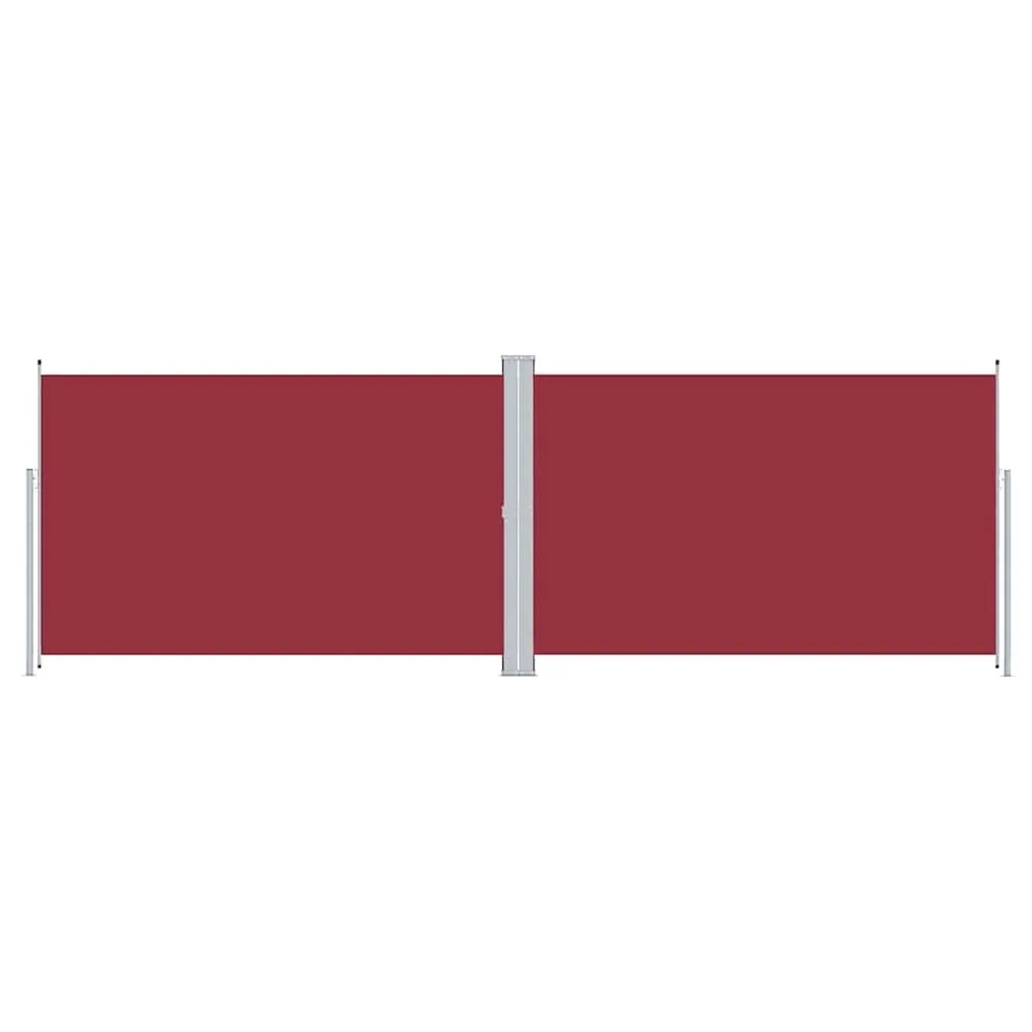 vidaXL Seitenmarkise Ausziehbar Rot 200x600 cm 318011