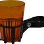 Getränkehalter orange mit Becher für Hollywoodschaukel, einfache Montage.