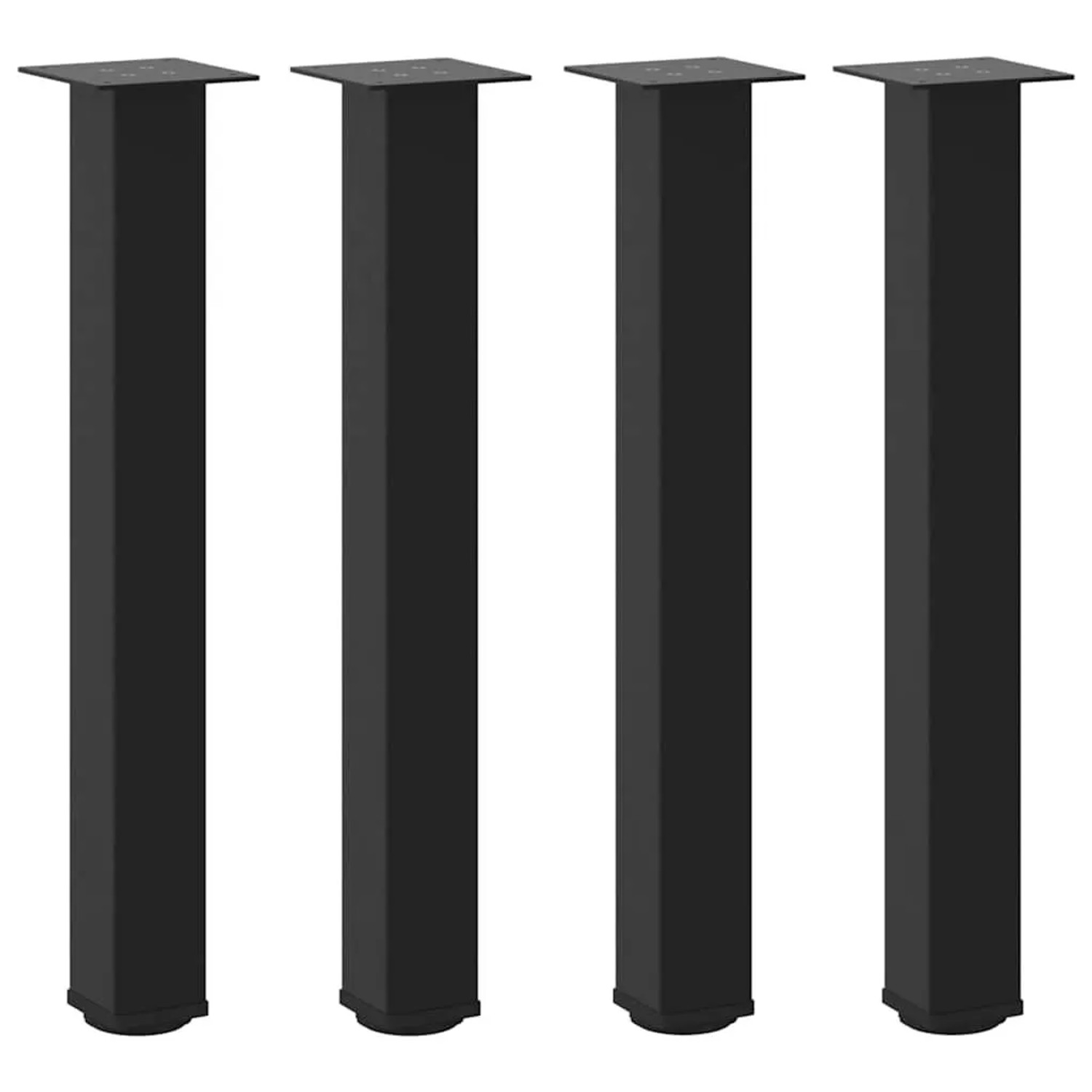 vidaXL Konsolentischbeine 4 Stk Schwarz 72-74 cm Stahl 4012468 günstig online kaufen