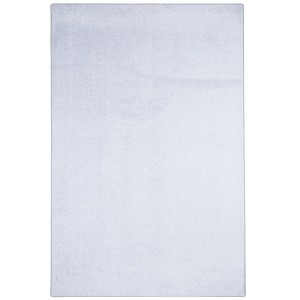 Silbergrauer Snapstyle Teppich Shine, Luxus Soft Velours, 200x300cm. Kurzflorteppich für Wohnräume.