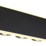 Moderne, schwarze LED-Wandleuchte Saidy, 25x9 cm. Elegante Wandlampe für stimmungsvolle Beleuchtung.