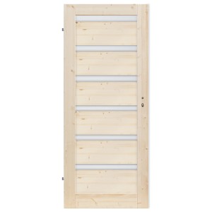 Radex Zimmertür ISEO 6S Massivholz Fichte FOG-Glas 610 cm x198,5 cm DIN L