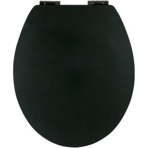 Sanitop-Wingenroth WC-Sitz, Schwarz, mit Absenkautomatik und Fast-Fix Befestigung.