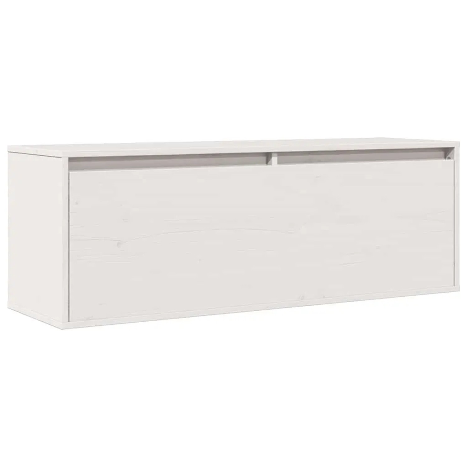 vidaXL Wandschrank Weiß 100x30x35 cm Massivholz Kiefer 813467