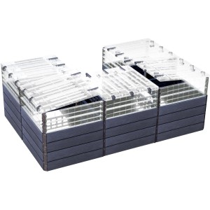 Garantia Hochbeet-System U Turbo Plus Ergo Quadro 80x240x160 Wood mit Frühbeetabdeckung.