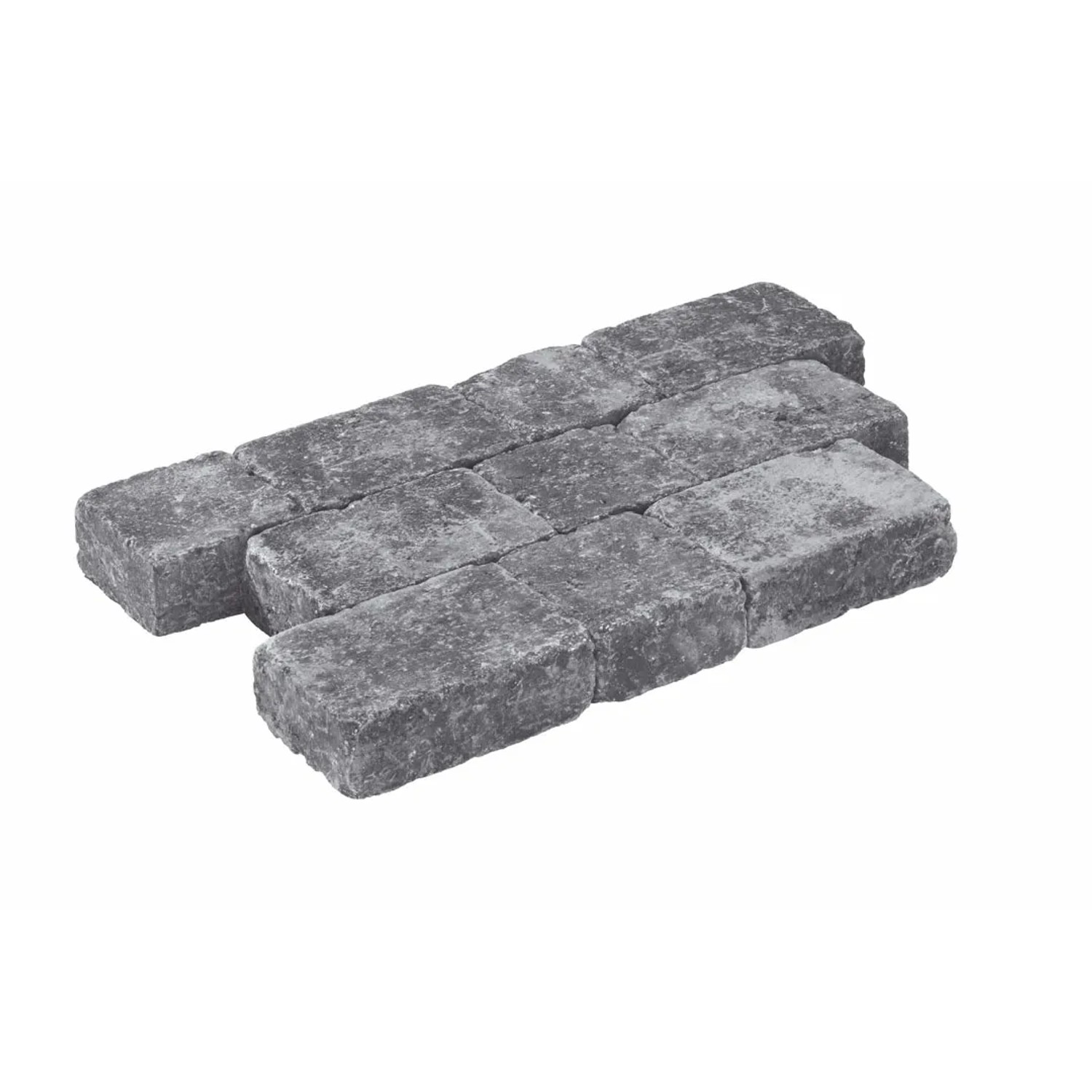Diephaus Pflastersteine Collo Basalt, 14x14x7 cm, für Gehwege und Terrassen.