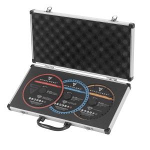 STAHLWERK Diamant Trennscheiben 3er Set (125mm) im Koffer.