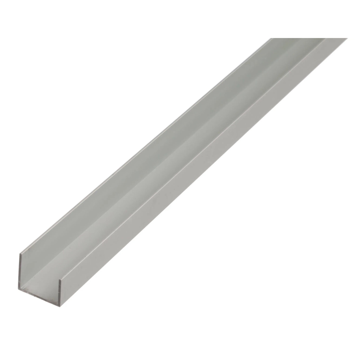 U-Profil Aluminium 20 mm x 22 mm x 1.000 mm Silber