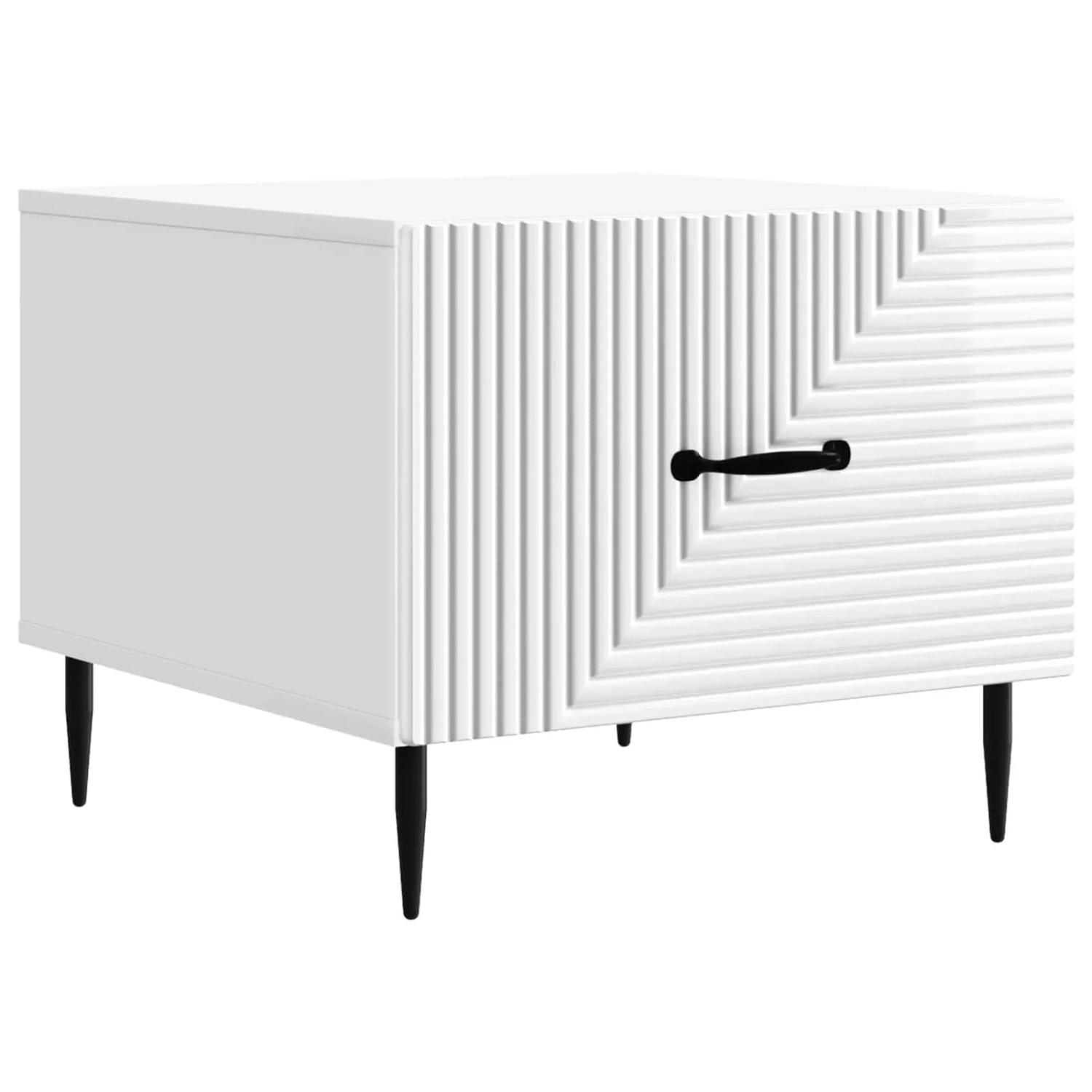 vidaXL Couchtisch Hochglanz Weiß 49 x 50 x 40 cm Holzwerkstoff 894969
