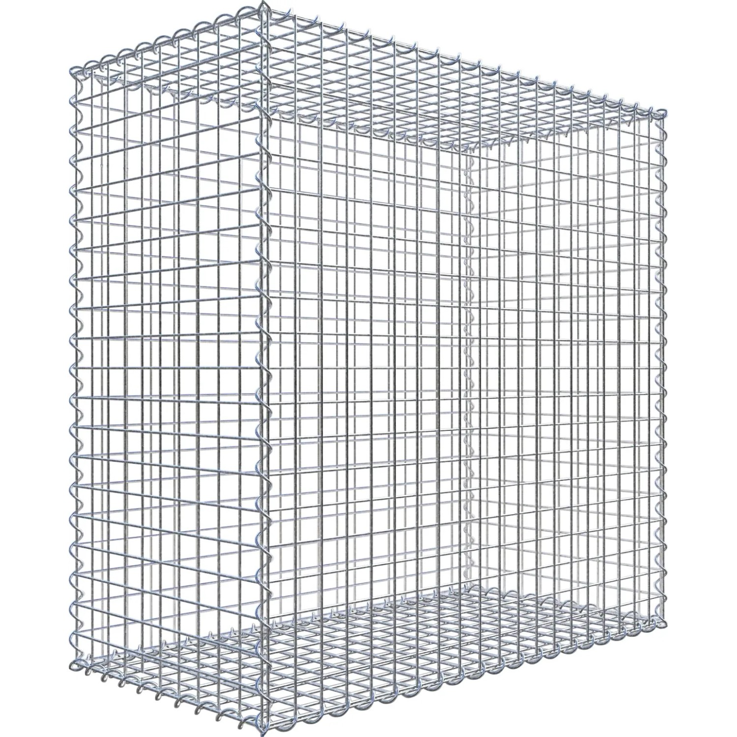 Gabiona Gabionenkorb 100 cm x 100 cm x 50 cm Maschenw 5 cm x 5 cm