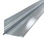 Silberne Aluminium Kiesfangleiste mit Tropfkante für Dachbleche. Robustes Abschlussprofil mit Lochung für Balkon & Terrasse.