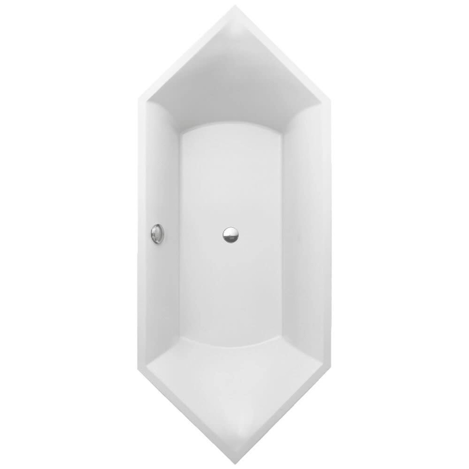 Villeroy & Boch Sechseckbadewanne 190 x 80 cm Squaro Duo Weiß
