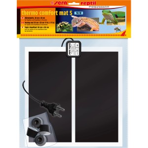 Sera Terraristik Wärmematte Reptil Thermo Comfort Mat S, 28x28cm, 14W. Heizmatte für Terrarien.