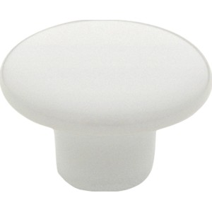 Weißer Möbelknopf SP1 aus Porzellan für Schrank und Schublade.