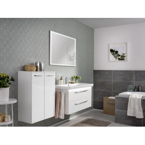 Fackelmann Spiegel Framelight, 100 cm, mit LED-Beleuchtung im Badezimmer.