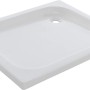 Weiße, rechteckige baliv Duschwanne DW-90.50 E, 90x75 cm, aus Sanitär-Acryl.