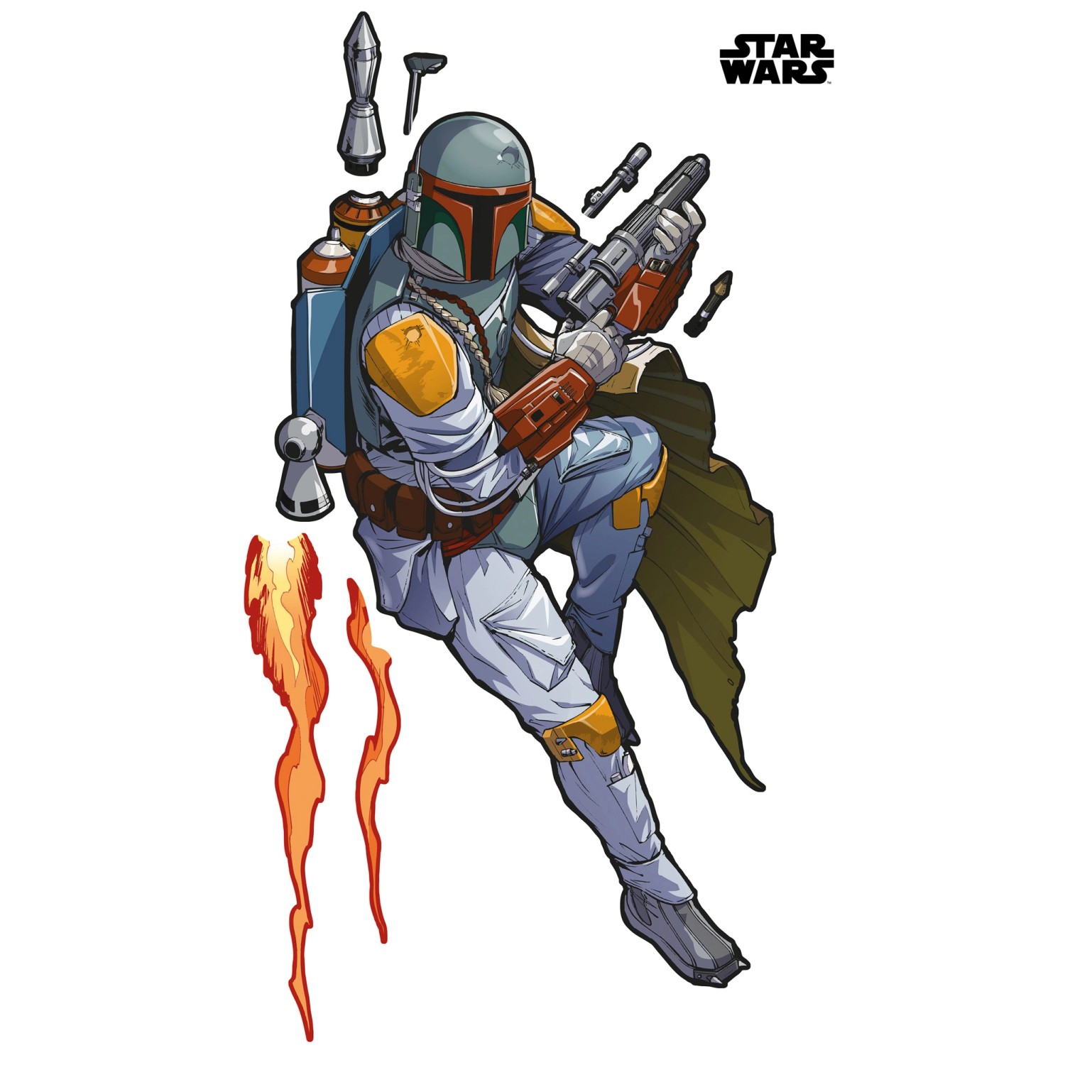 Komar Vliestapete »Star Wars XXL Boba Fett«, 127x200 cm (Breite x Höhe), se günstig online kaufen