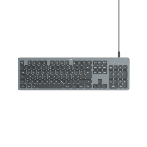 Hama USB-Tastatur CK-400 QWERTZ, beleuchtet, kabelgebunden, schwarz.