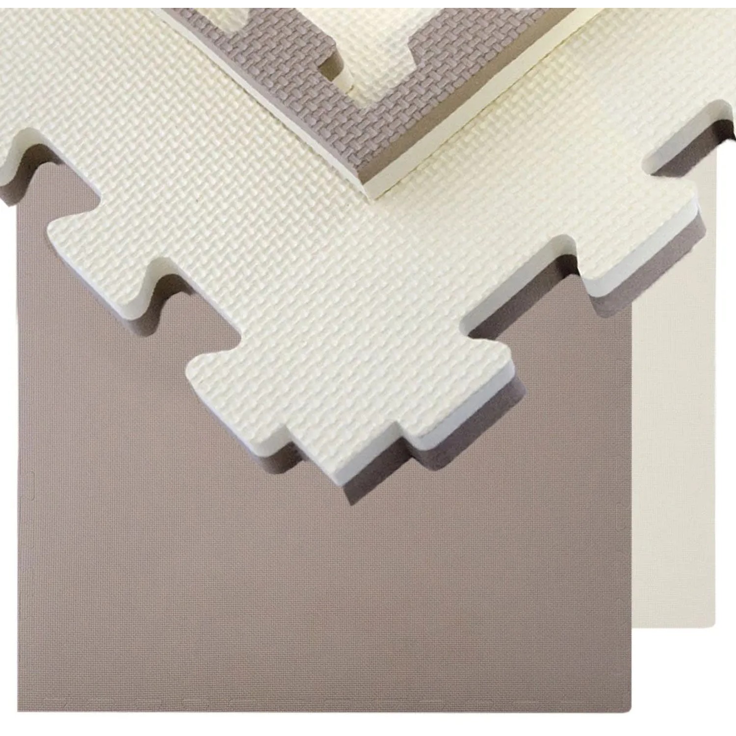 Thumbnail - eyepower Fitnessmatte 90 x 90 x 2.5 cm 4er Set Braun