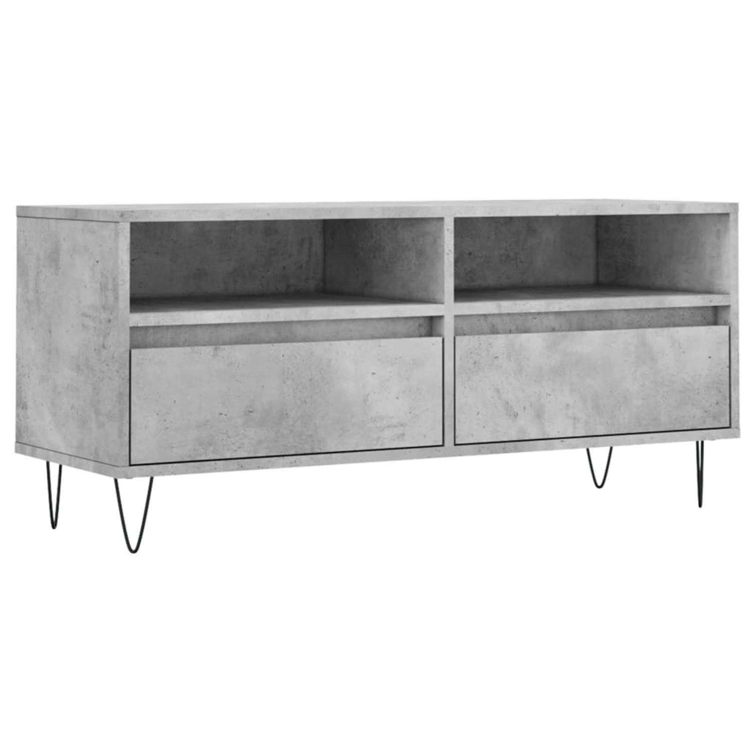 VidaXL TV-Schrank Betongrau 100x34,5x44,5 cm Holzwerkstoff  Modell 5 günstig online kaufen