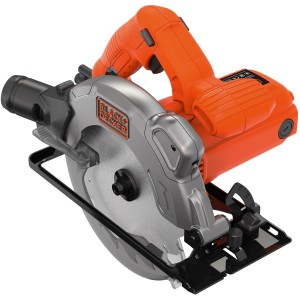 Black+Decker Handkreissäge CS1250L, 1250 W, mit Laser für präzise Schnitte.