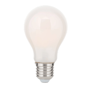Dimmbare, matte LED-Filament Leuchte E27, 15W, warmweißes Licht.