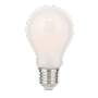 Dimmbare, matte LED-Filament Leuchte E27, 15W, warmweißes Licht.