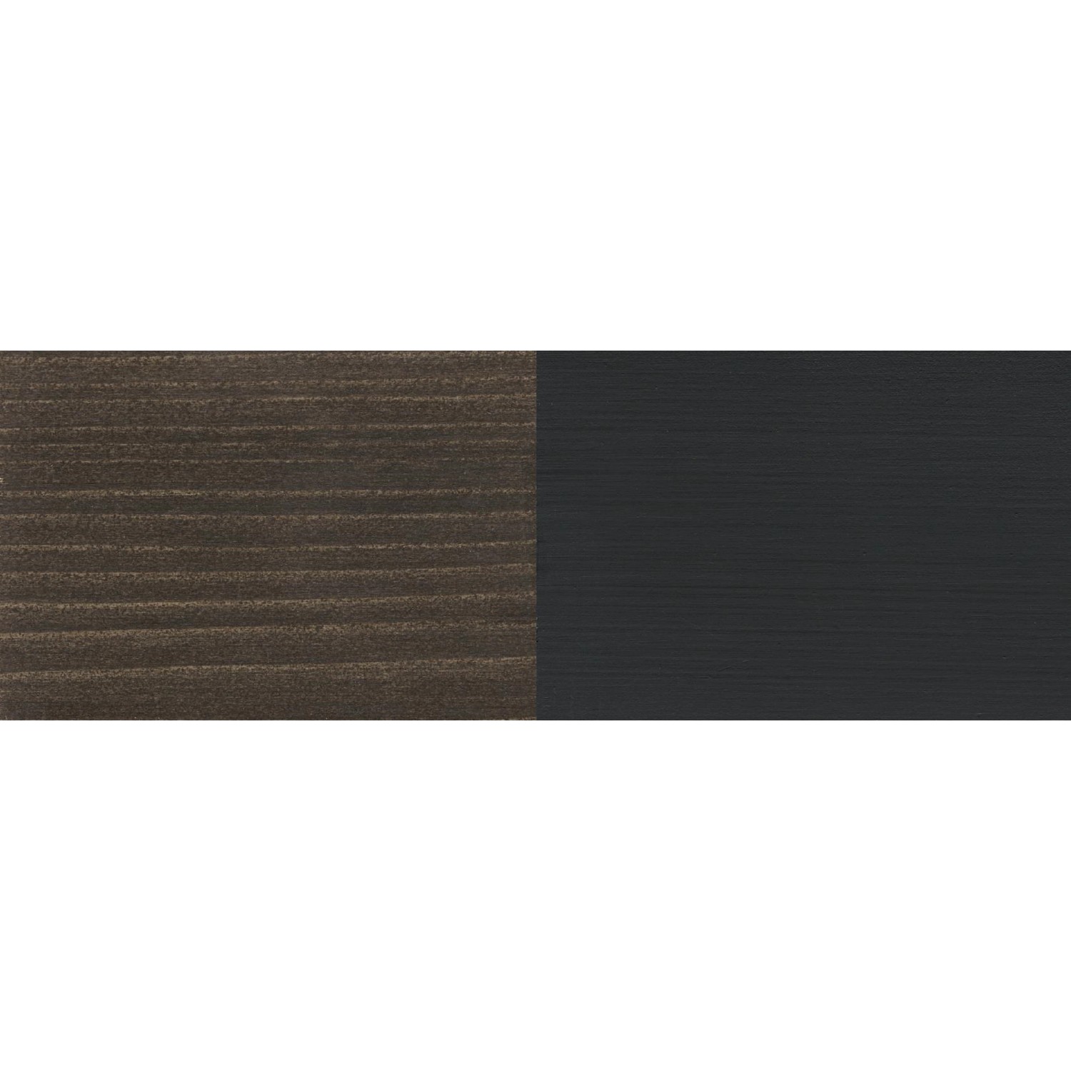 Farbmuster: Osmo Dekorwachs Intensiv Schwarz für Holz, intensive Farbe.