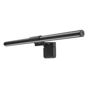 Schwarze Ledvance Bildschirmleuchte Sun@Home Smart+ für Monitore, 9,6 cm, für Büro und Homeoffice.