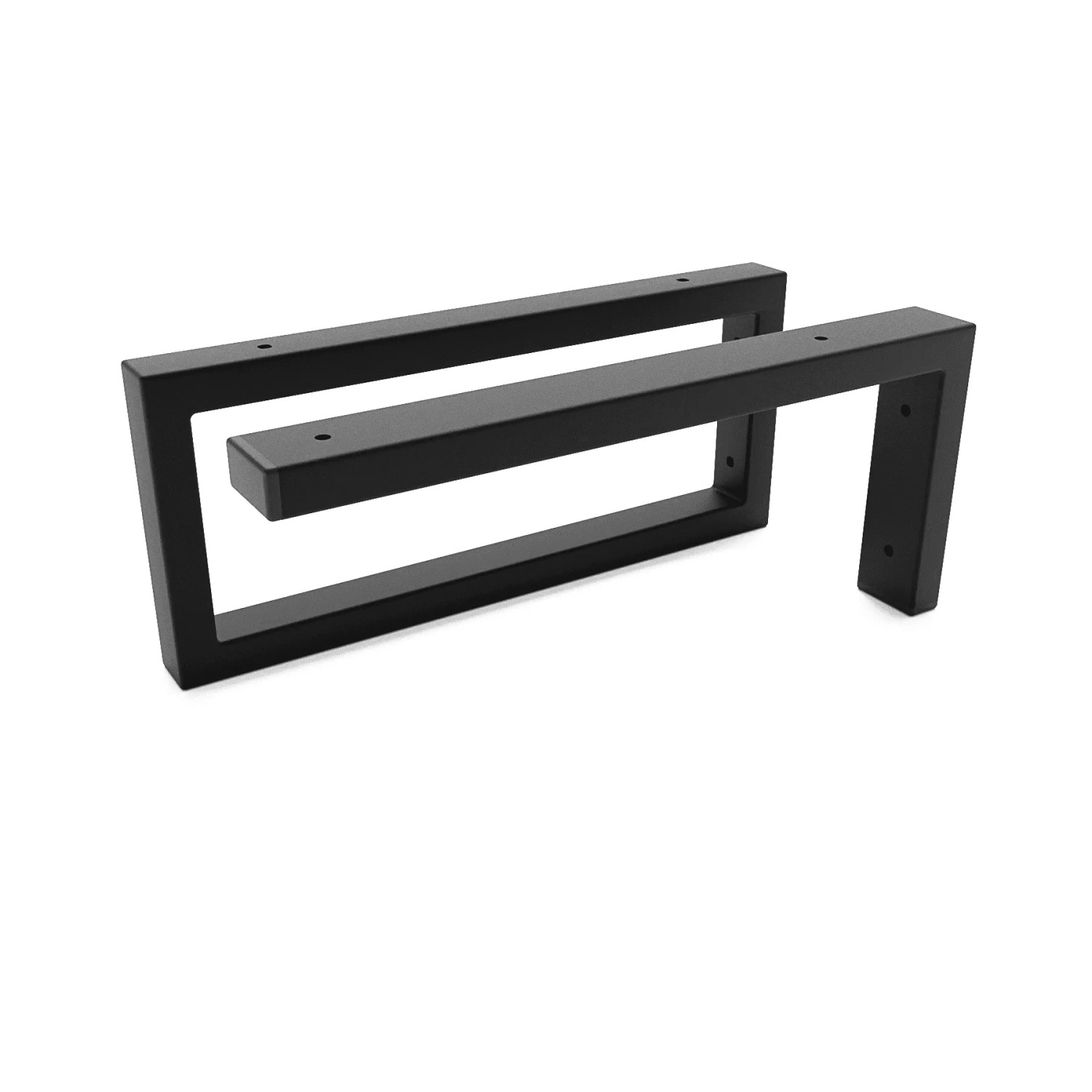 HEVVA Waschtischhalterung RHEIN-MAIN 15 cm Hoch 35 cm Tief 2er Set Schwarz