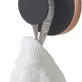Schwarzer Tiger Haken Urban Groß mit Handtuch, moderner Handtuchhalter für Bad.