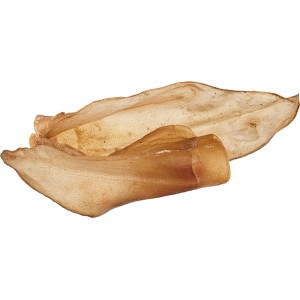 Primox Hunde-Snack Rinderohren, getrocknet, 5 Stück. Natürlicher Kausnack für Hunde.