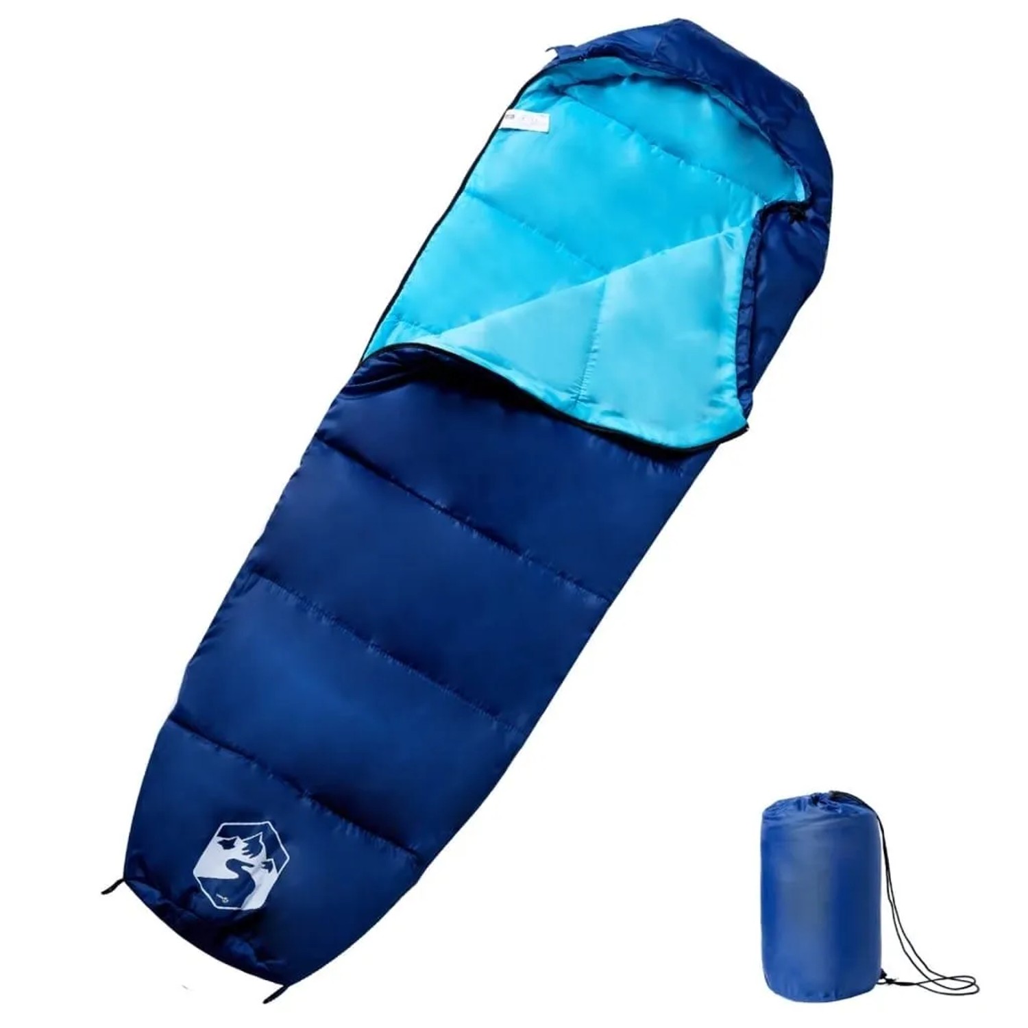 vidaXL Mumienschlafsack für Erwachsene Camping 3 Jahreszeiten 94483