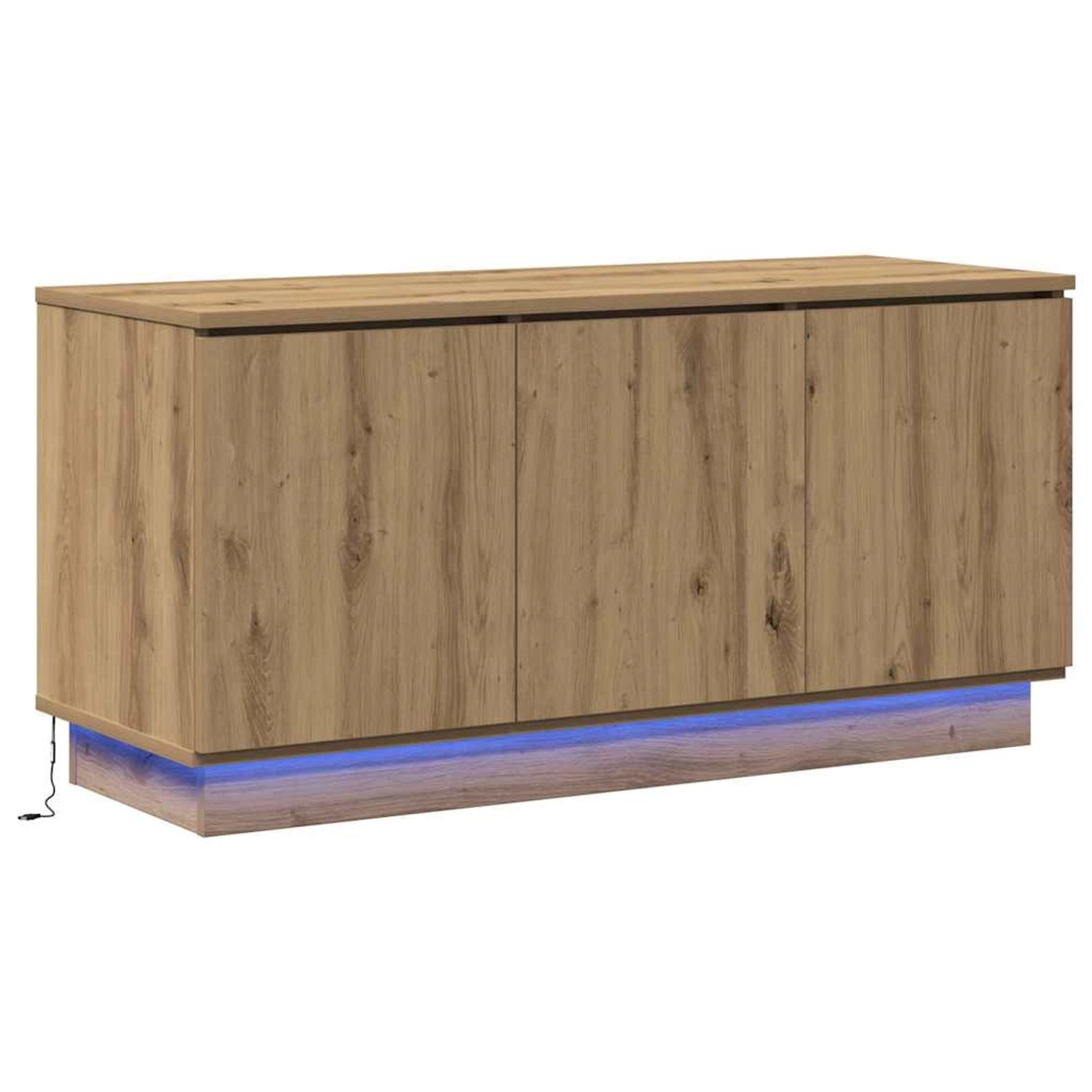 vidaXL TV-Schrank mit LED Artisan-Eiche 100 x 38 x 49 cm Holzwerkstoff 869673