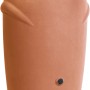 Terracottafarbene Waterform Regentonne Aquacan 210 l mit Deckel und zwei Anschlüssen.