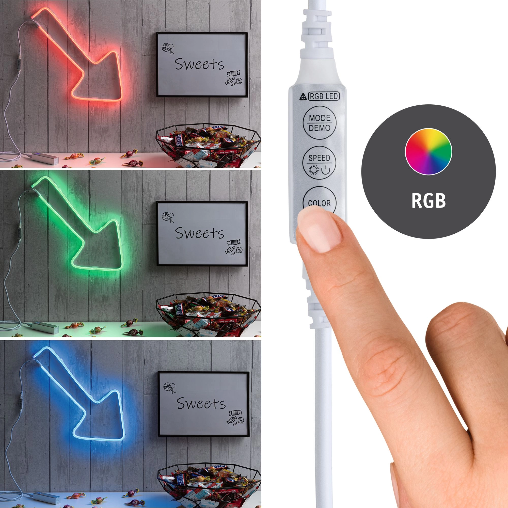 Paulmann Neon Colorflex USB Strip 1 m 5W RGB mit USB-Anschluss kaufen bei  OBI