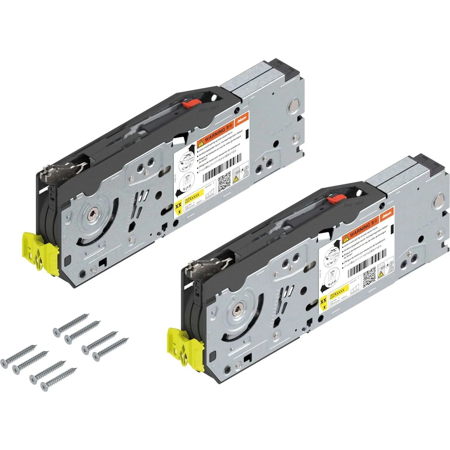 Blum Kraftspeicher-Set Aventos Hf Top 22F2500 Blumotion mit Spanplattenschrauben