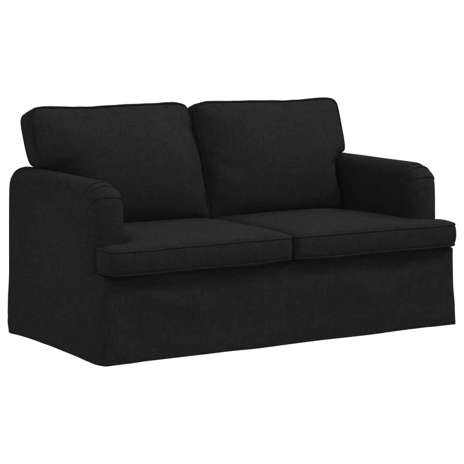 vidaXL Sofa Schwarz 144 x 80 x 85 cm Stoff 42024485