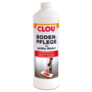Clou Bodenpflege 1 l für geölte Holzböden, lösemittelfrei, reinigt und schützt.