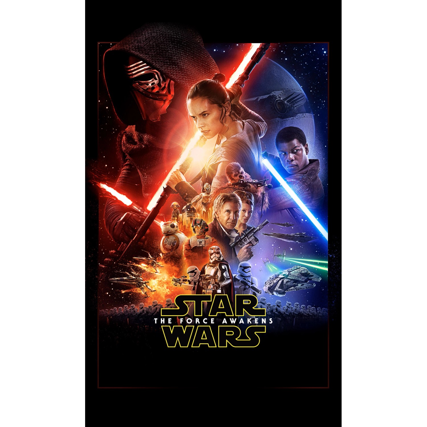 Komar Fototapete Vlies Star Wars EP7 Official Movie Poster  120 x 200 cm