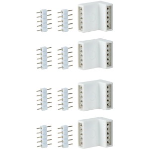Paulmann LED-Strip Eckverbinder 4er-Set MaxLED, weiß, für LED-Streifen.