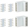 Paulmann LED-Strip Eckverbinder 4er-Set MaxLED, weiß, für LED-Streifen.
