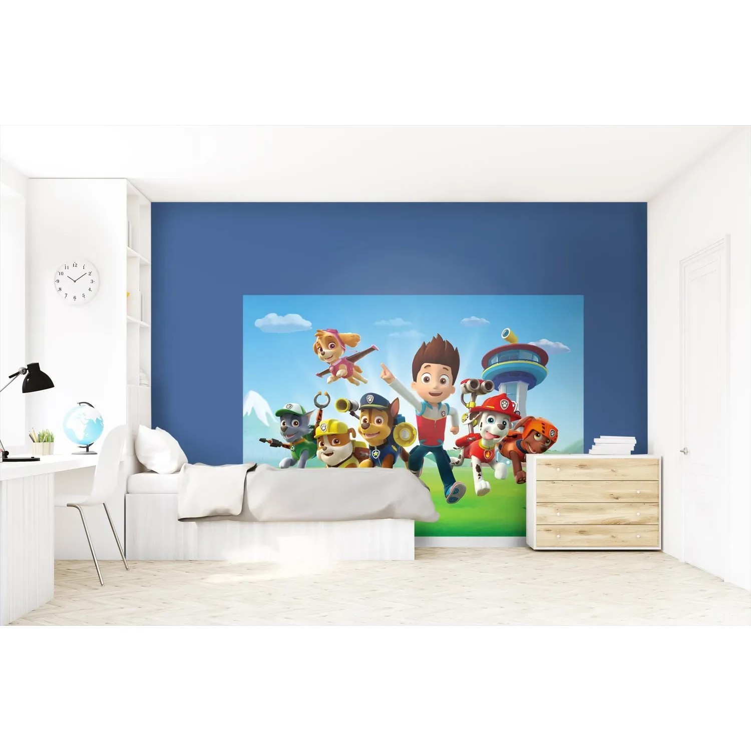 paw patrol kinderzimmer Sanders & Sanders Fototapete Kinderzimmer Paw Patrol 255 x 180 cm