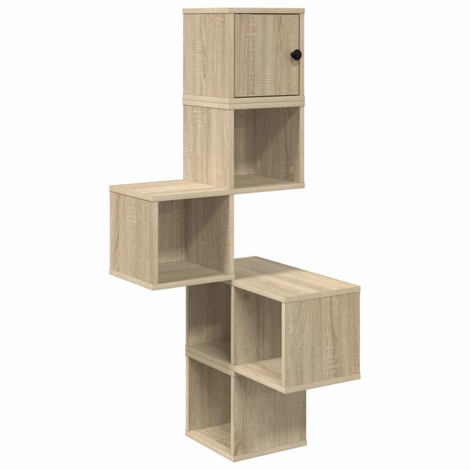 vidaXL Wand-Eckregal Sonoma-Eiche 48 x 48 x 120 cm Holzwerkstoff 8012230