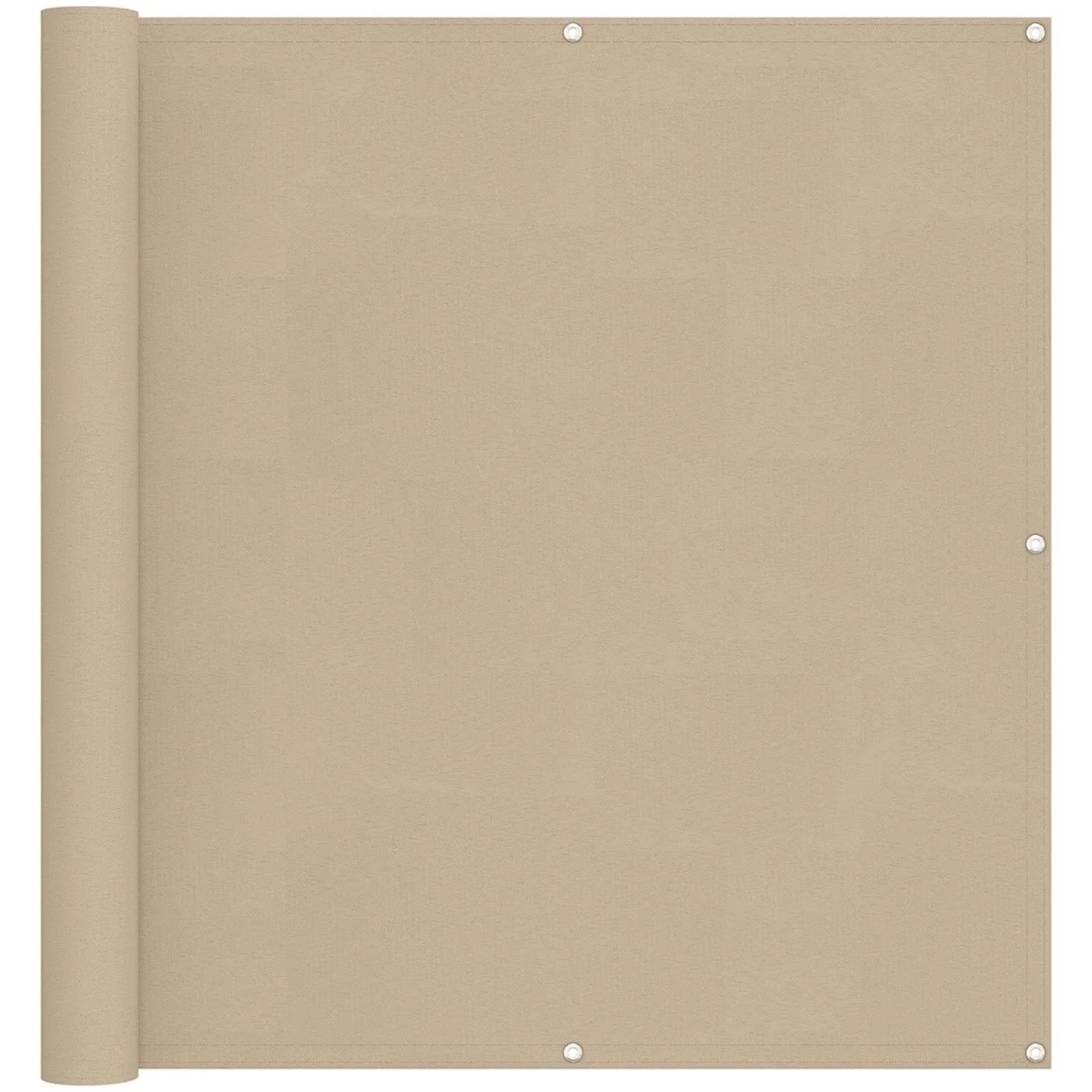 vidaXL Balkonsichtschutz Beige 110 x 400 cm Oxford-Stoff 42030687