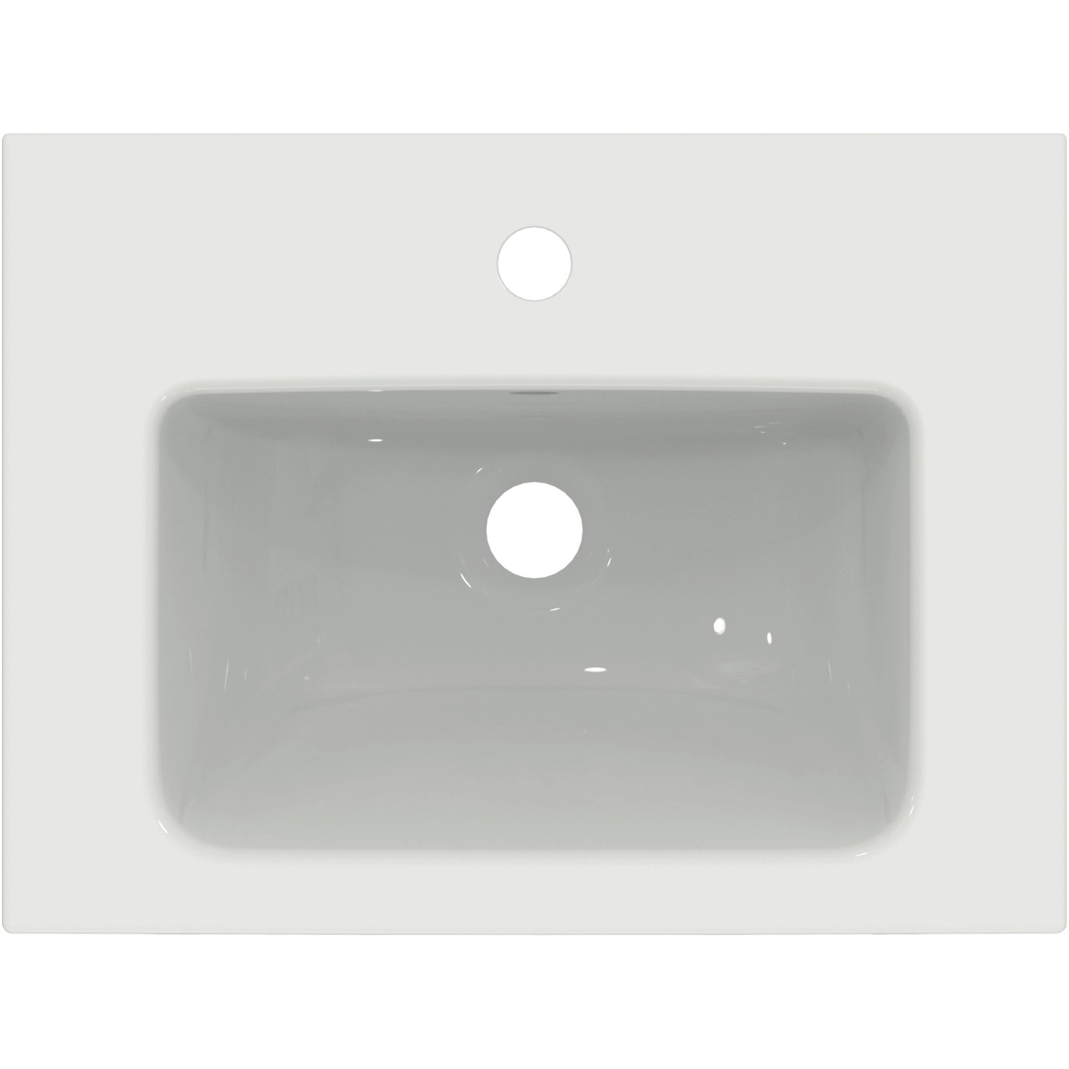 Ideal Standard i.life S Möbelwaschtisch, 51 cm, Weiß, Aufsicht